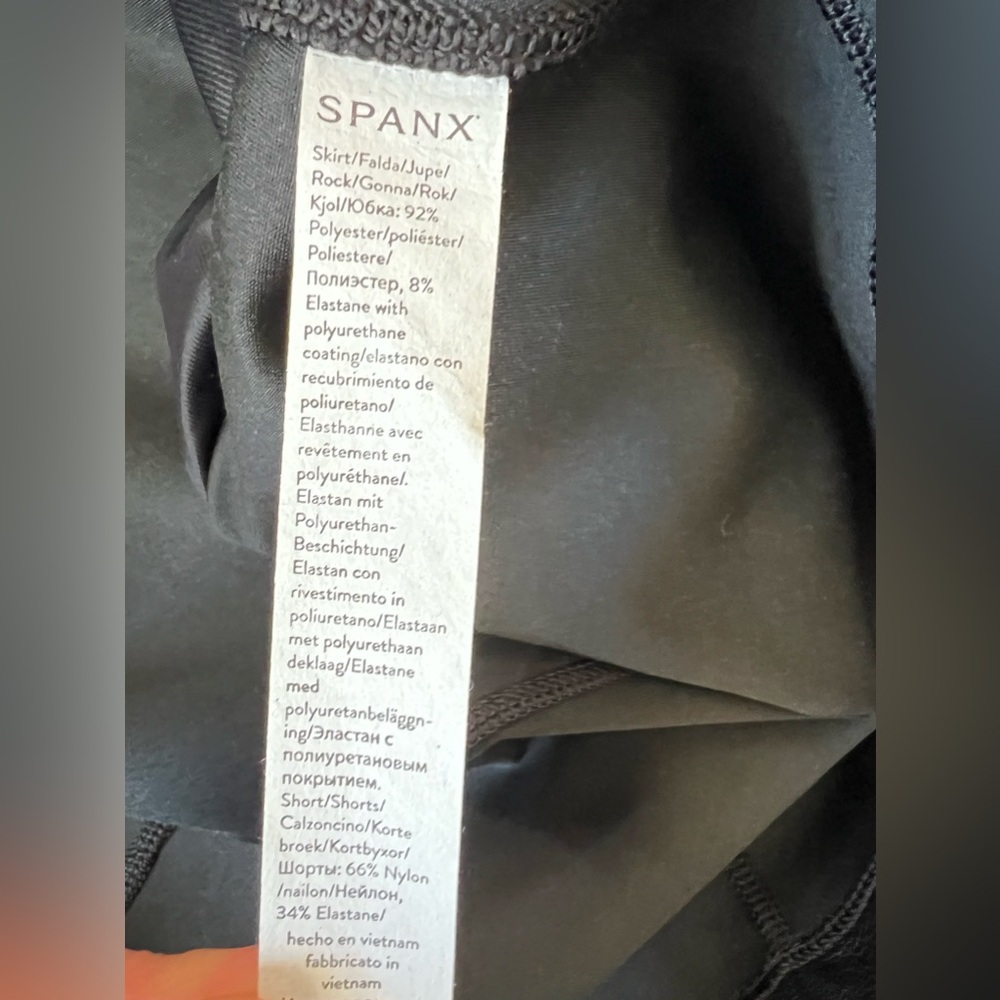 SPANX Black A-Line Mini Skirt - Picture 7 of 10